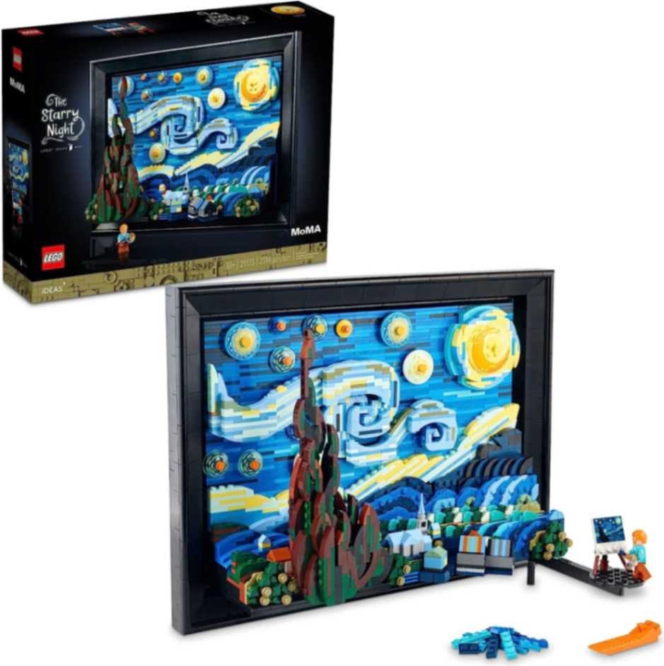 Display Case for LEGO® 21333 Vincent van Gogh - The Starry Night