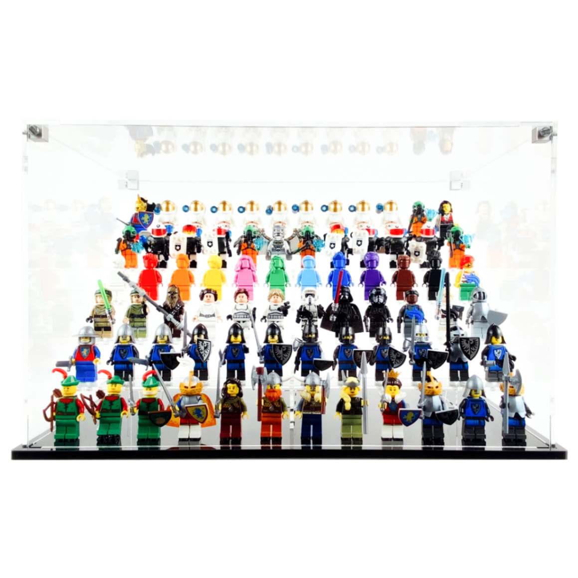 ミニチュア　ショーケース Display Case for LEGO® 72 minifigures fits 1/2 IKEA Billy – Flying Box