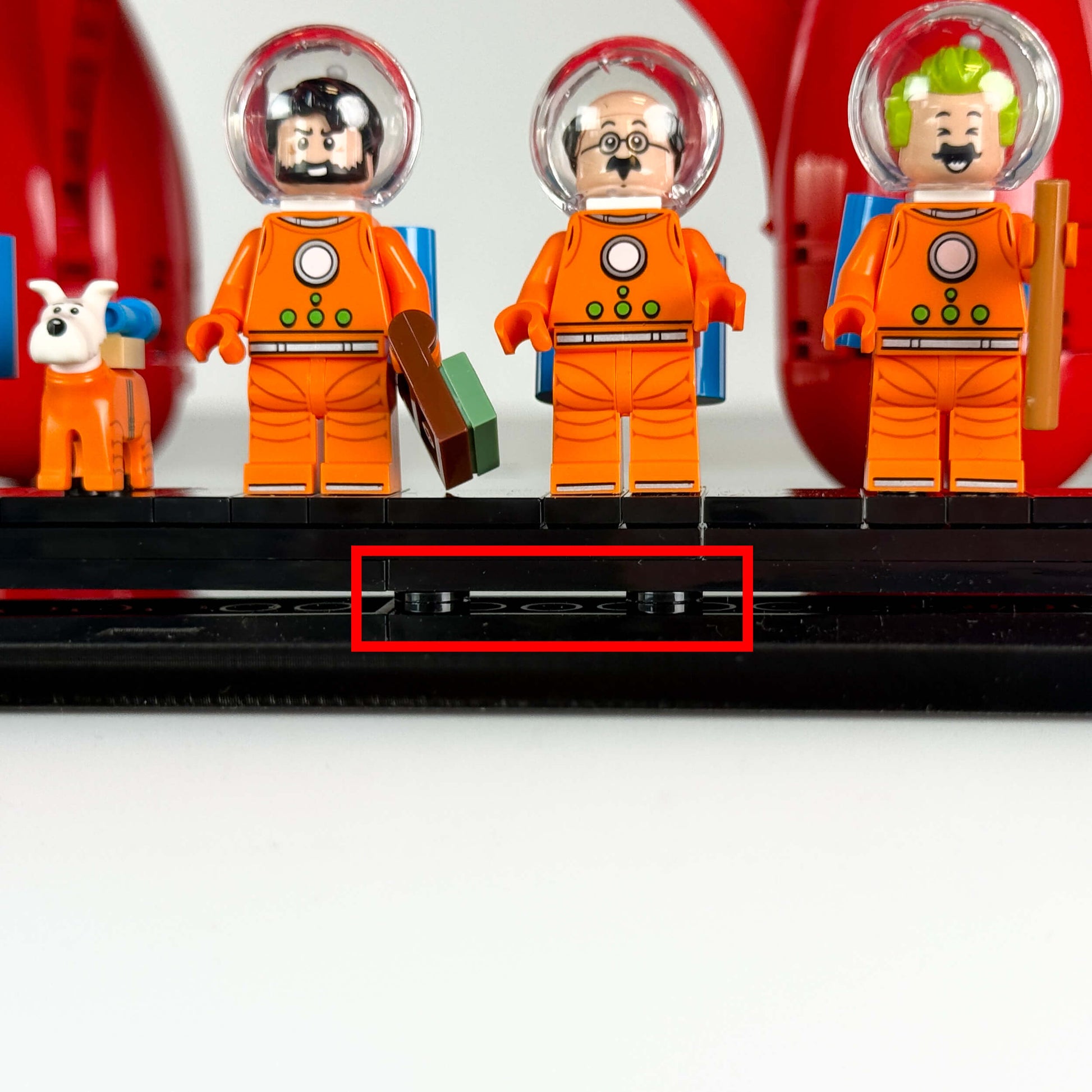 Display Case for LEGO® 21367 Ideas Tintin® Moon Rocket