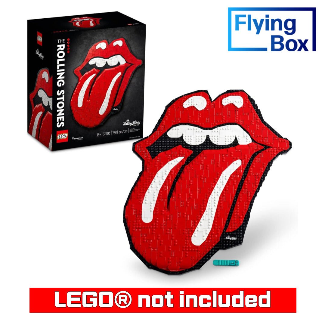 Wall Mounted Display Case for LEGO® 31206 Art The Rolling Stones