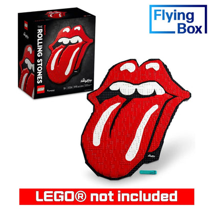 Wall Mounted Display Case for LEGO® 31206 Art The Rolling Stones