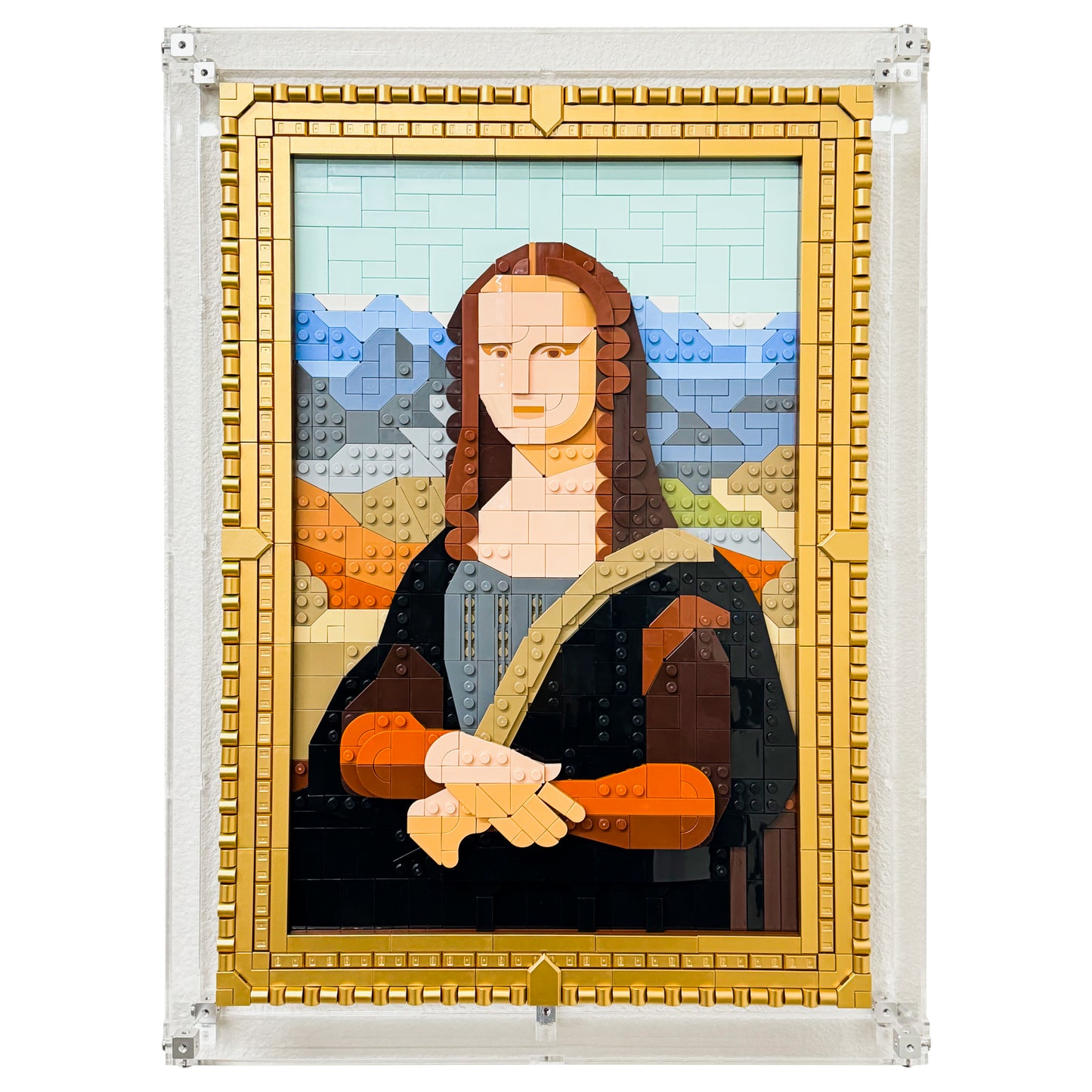 Wall Mounted Display Case for LEGO 31213 Art Mona Lisa