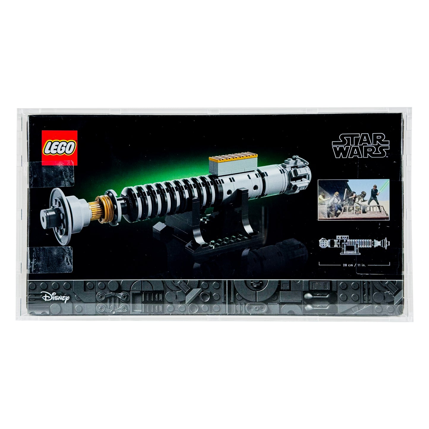40730 lego display case star wars luke skywalker's lightsaber