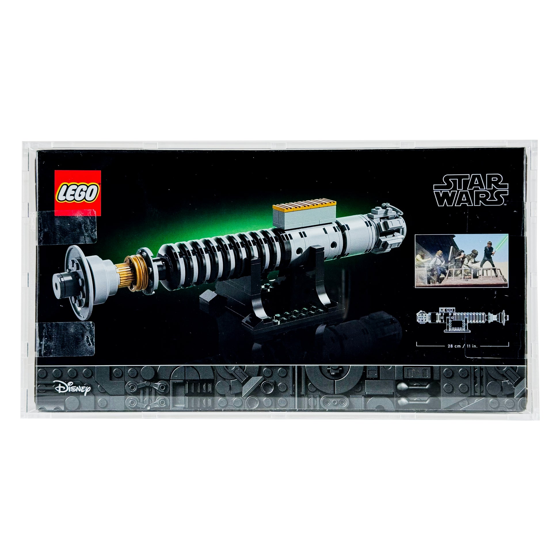 40730 lego display case star wars luke skywalker's lightsaber