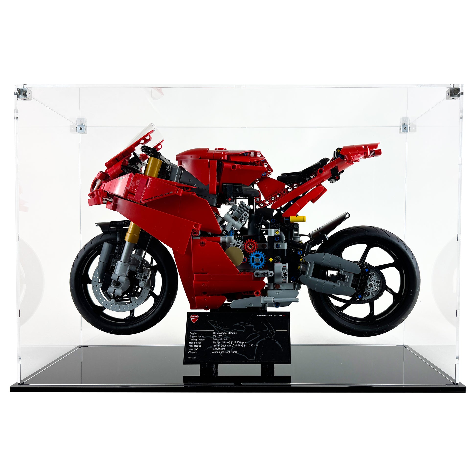 42202 display case lego ducati panigale v4 s motorcycle