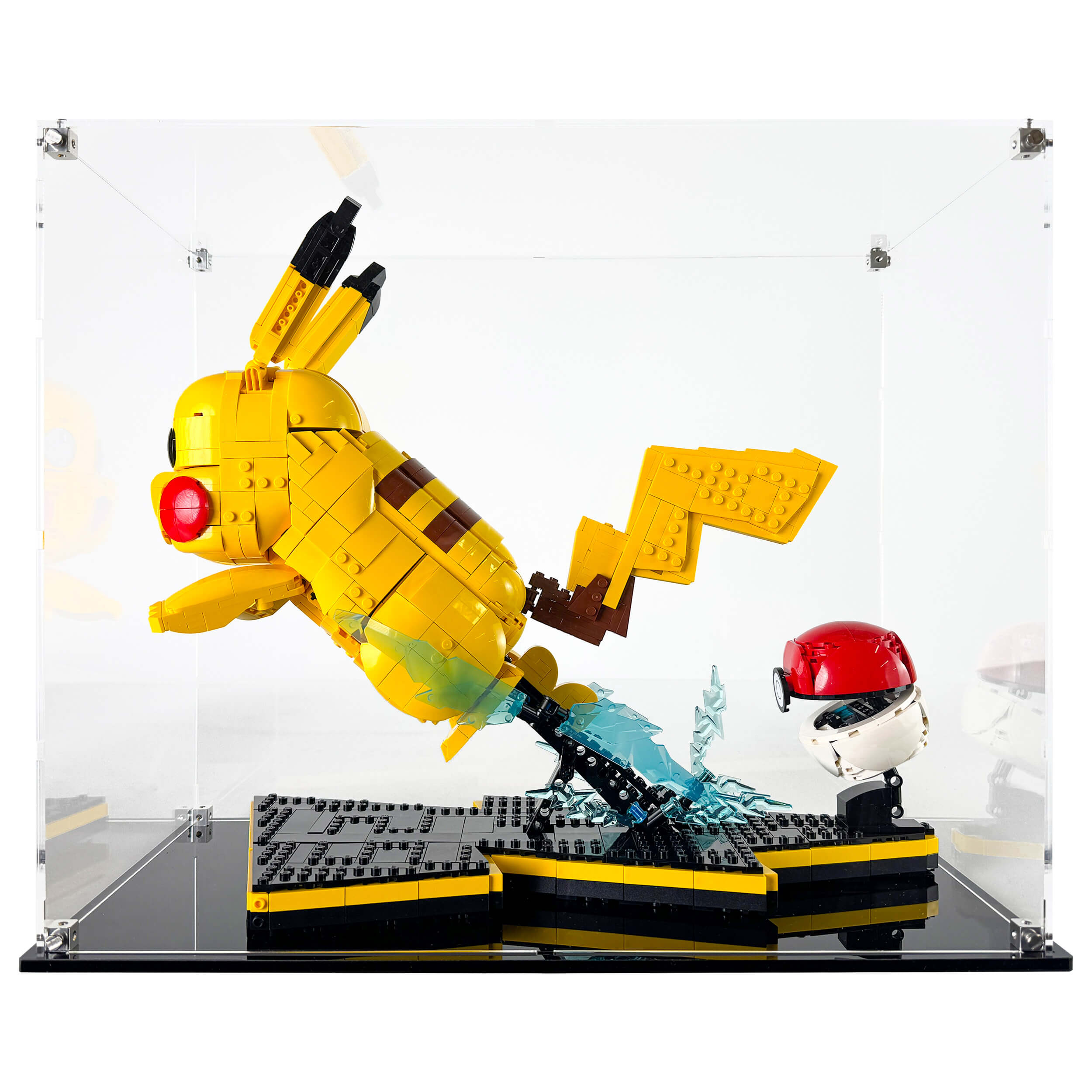 【くま】写真ご確認くださいませ！ Display Case for LEGO® 72152 Pokemon Pikachu and Poké Ball