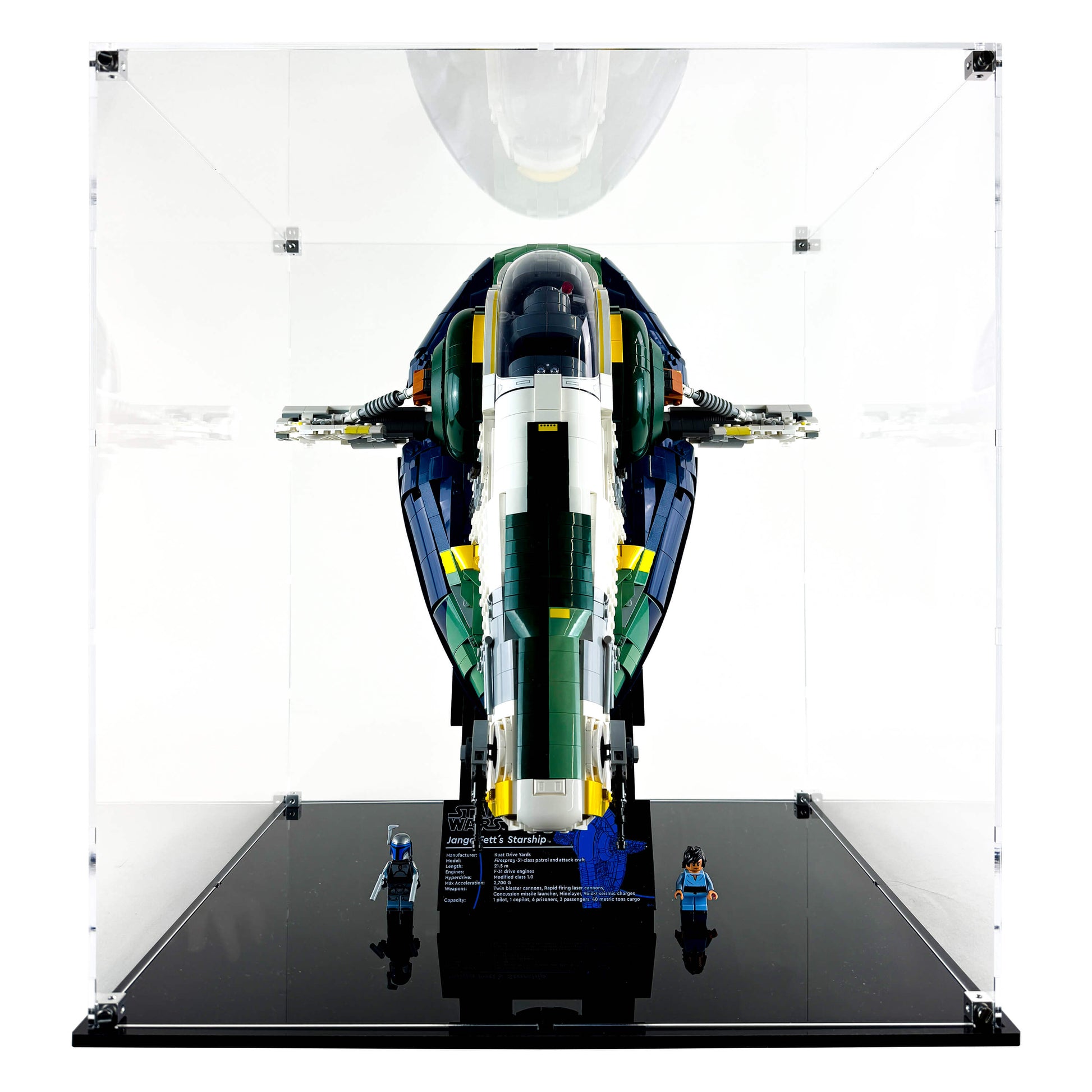 Display Case for LEGO 75409 Star Wars Jango Fett's Firespray-Class Starship