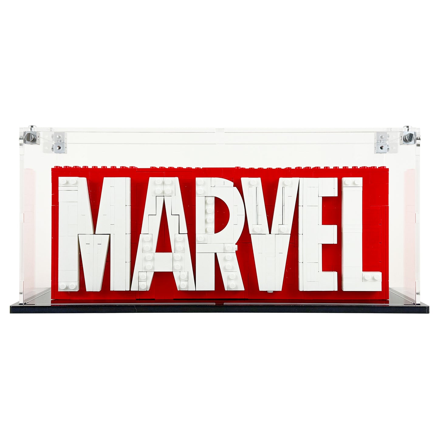 76313 display case lego marvel logo minifigures