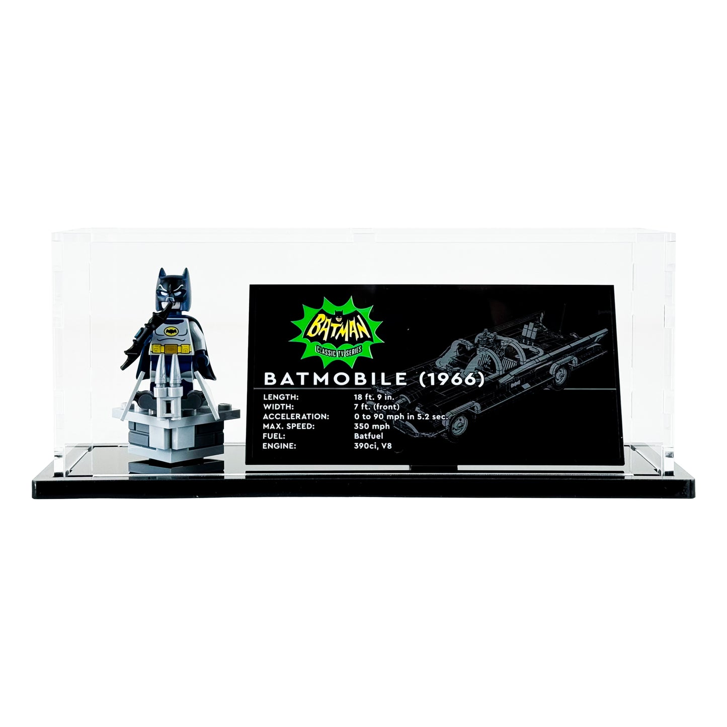 76328 display case lego batman the classic tv series batmobile minifigure