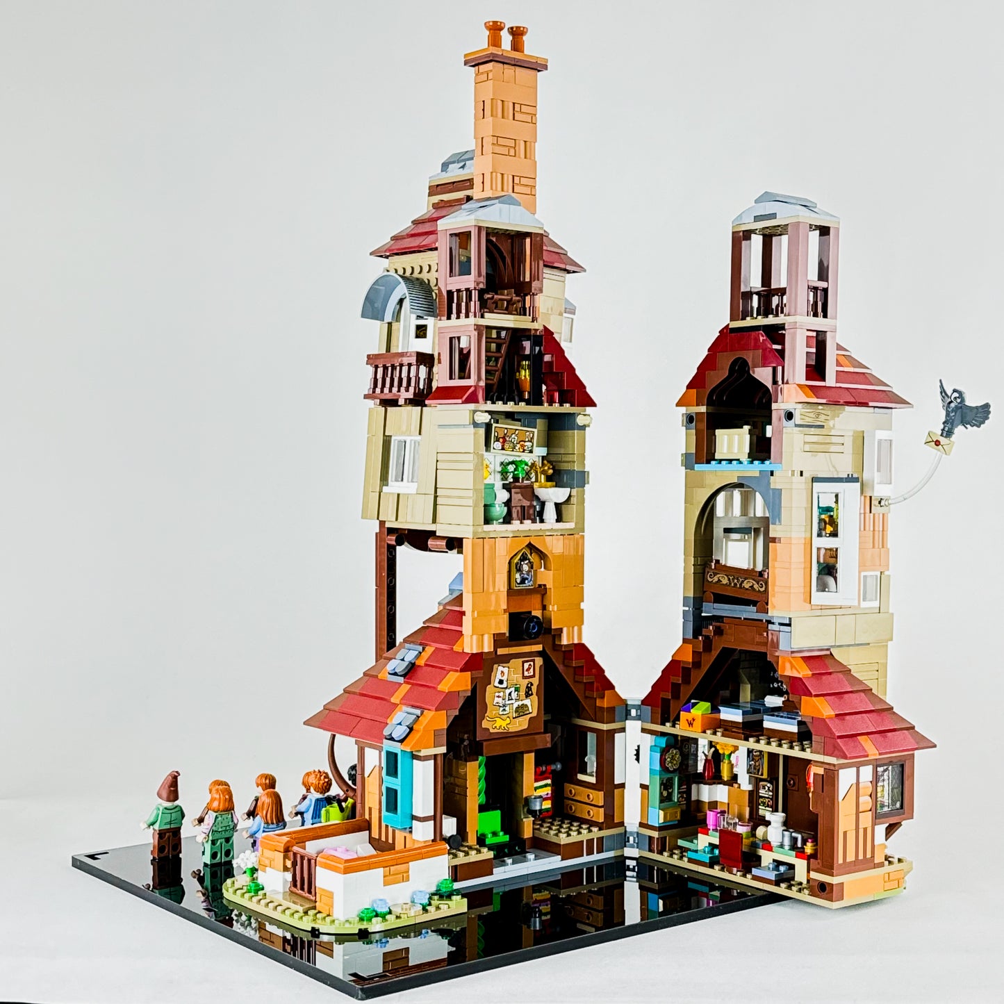 76437 display case lego harry potter the burrow collectors edition