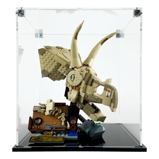 76969 display case lego jurassic world dinosaur fossils triceratops skull