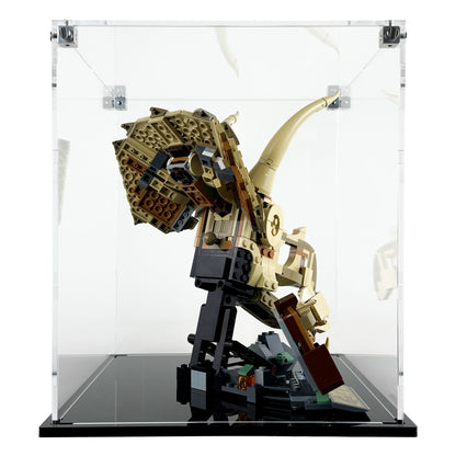 76969 display case lego jurassic world dinosaur fossils triceratops skull