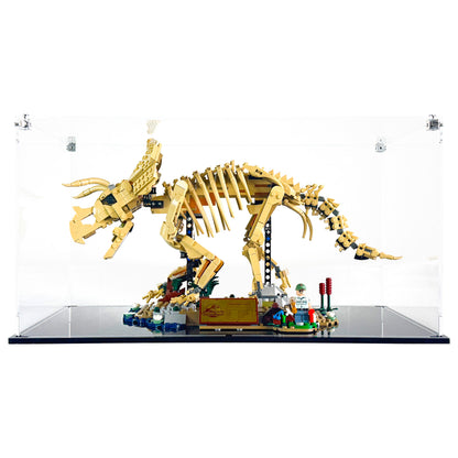 Display Case for LEGO® 77985 Jurassic World™ Dinosaur Fossils Triceratops