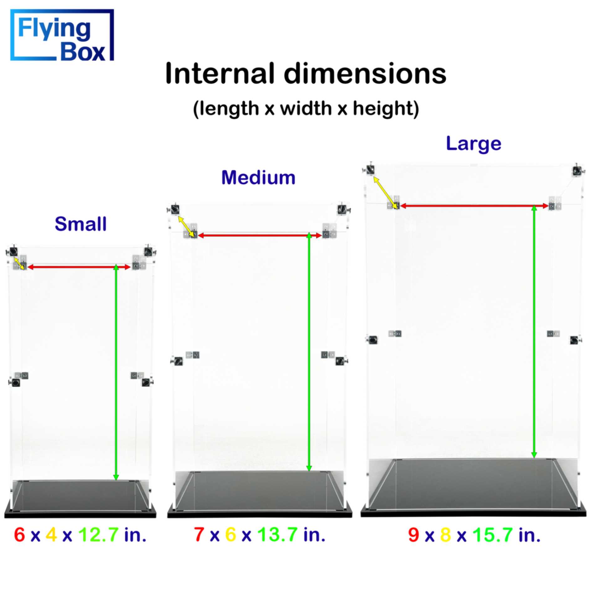 display case action figure internal dimensions