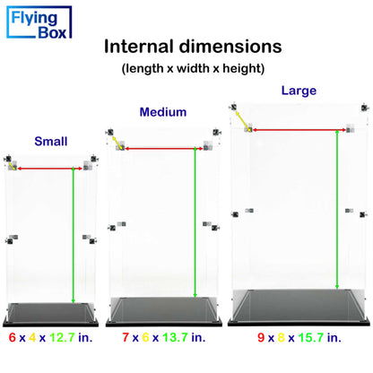 display case action figure internal dimensions