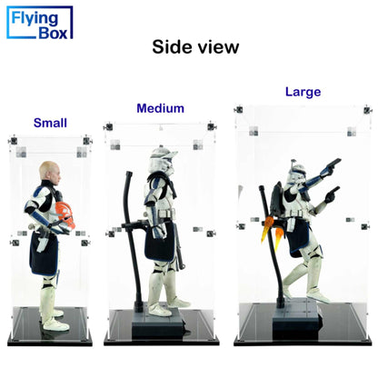 display case action figure side view