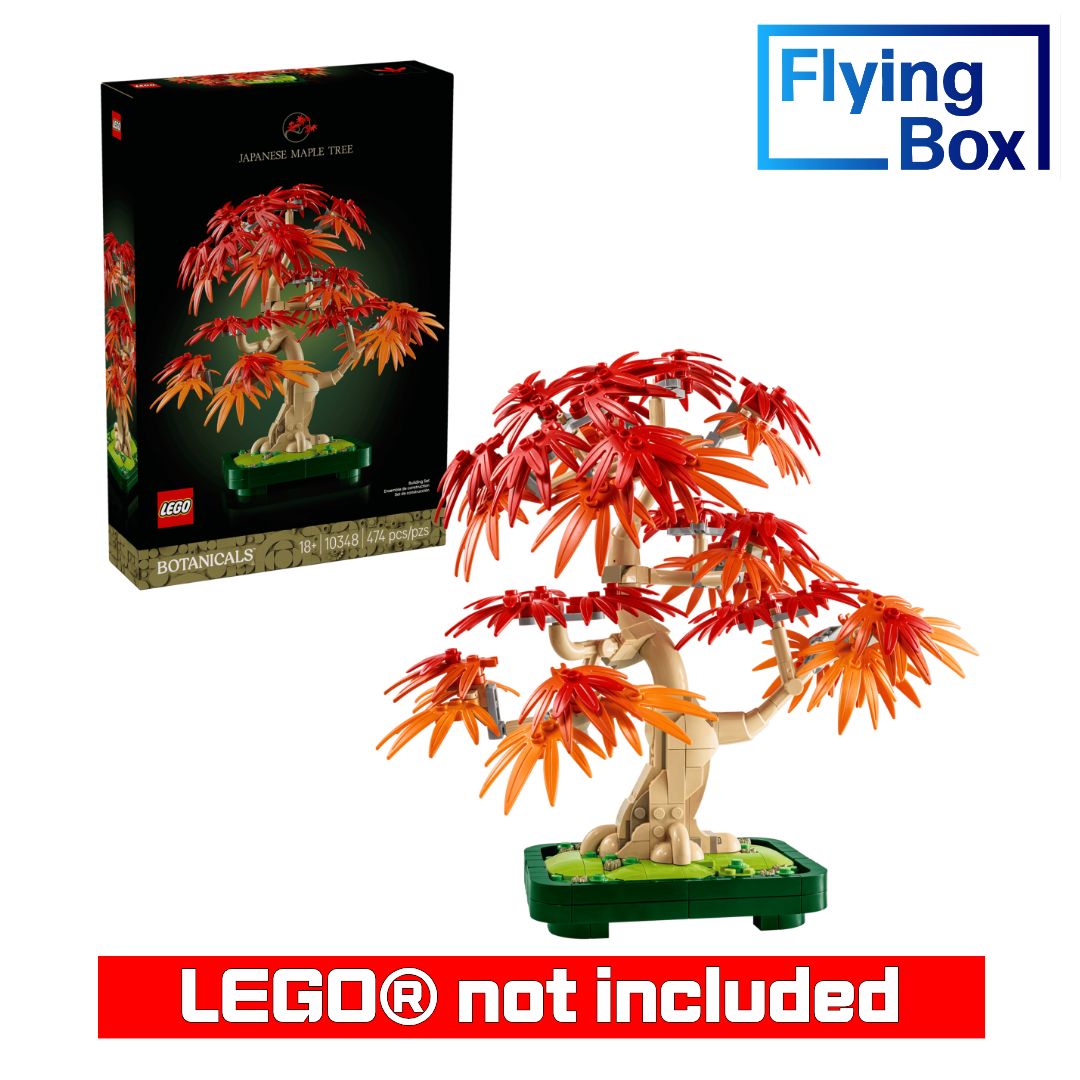 Display Case for LEGO® Botanicals 10348 Japanese Red Maple Bonsai Tree