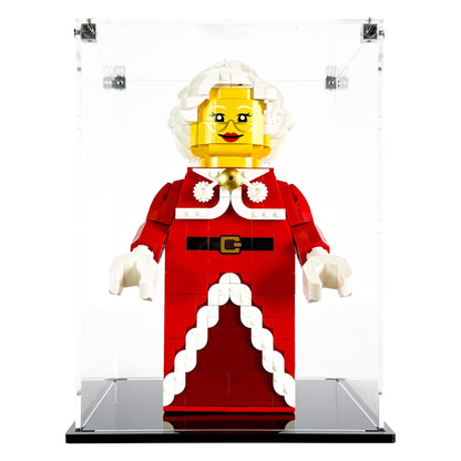 Display Case for LEGO® 40875 Up-Scaled Mrs. Claus Minifigure