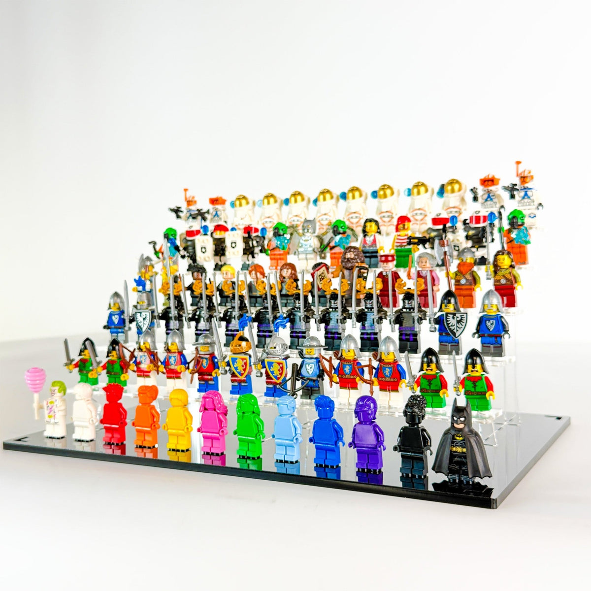 Display Case for LEGO® 72 minifigures fits 1/2 IKEA Billy