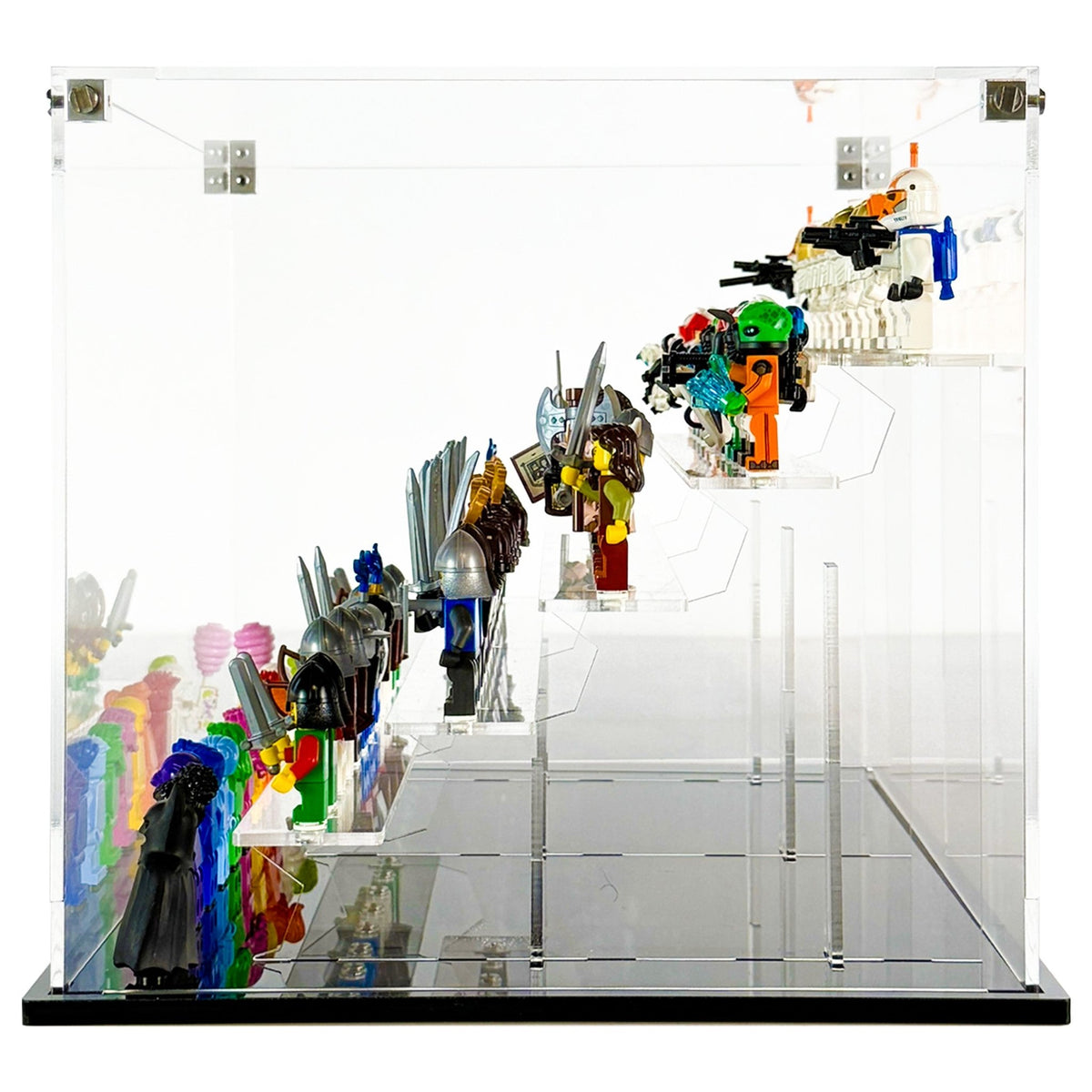Display Case for LEGO® 72 minifigures fits 1/2 IKEA Billy