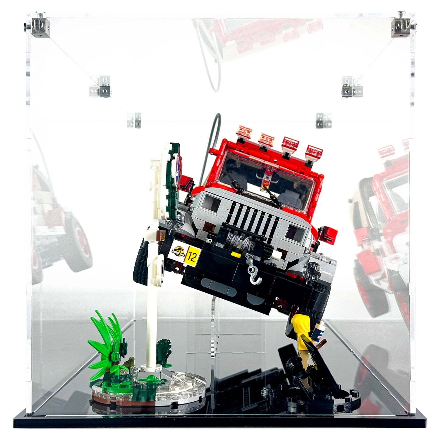 Display Case for LEGO® 77984 Jurassic World™ Jurassic Park Jeep® Wrangler