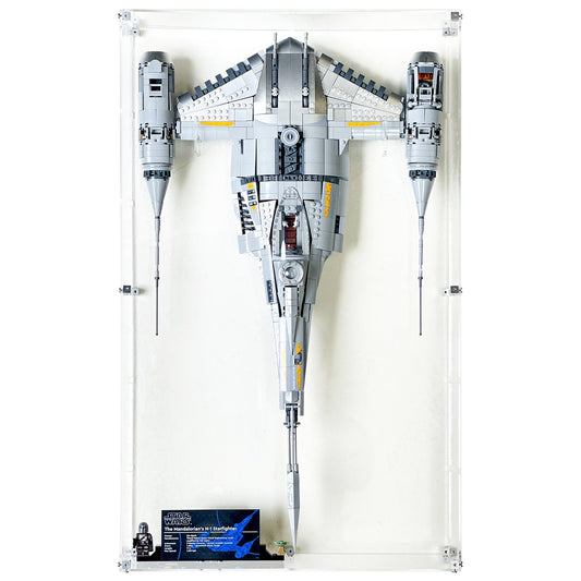 Wall Mounted Display Case for LEGO® 75442 Star Wars™ The Mandalorian's N-1 Starfighter™