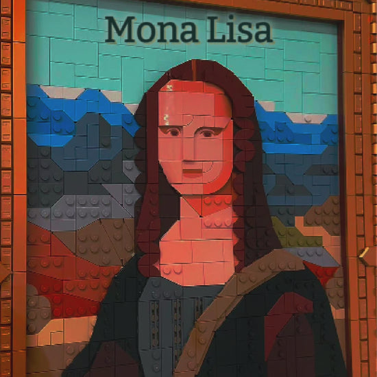 Wall Mounted Display Case for LEGO 31213 Art Mona Lisa