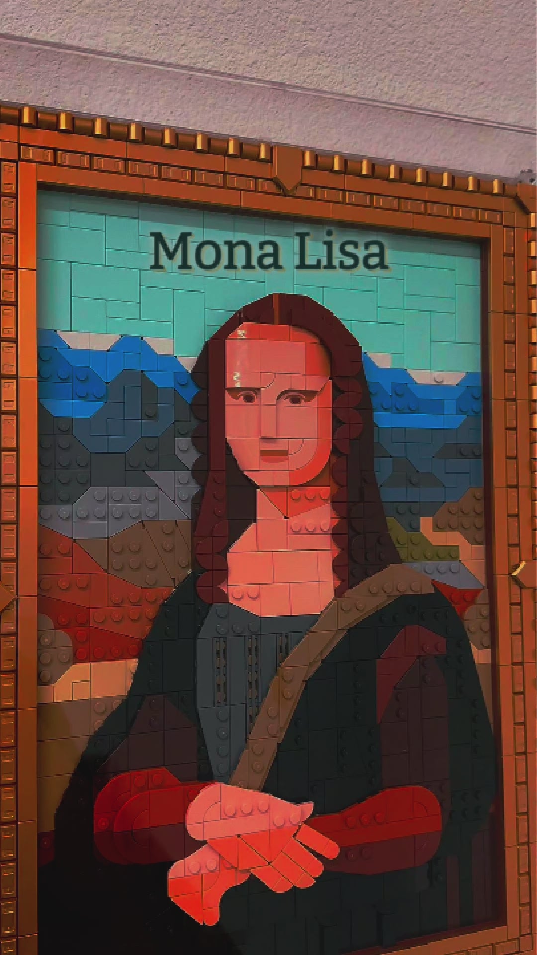 Wall Mounted Display Case for LEGO 31213 Art Mona Lisa