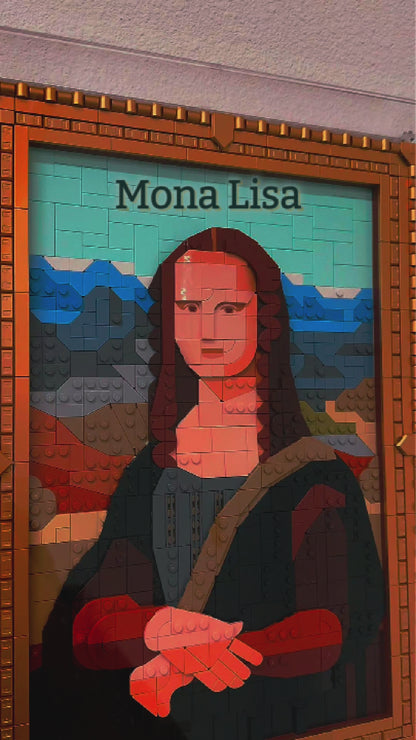 Wall Mounted Display Case for LEGO 31213 Art Mona Lisa