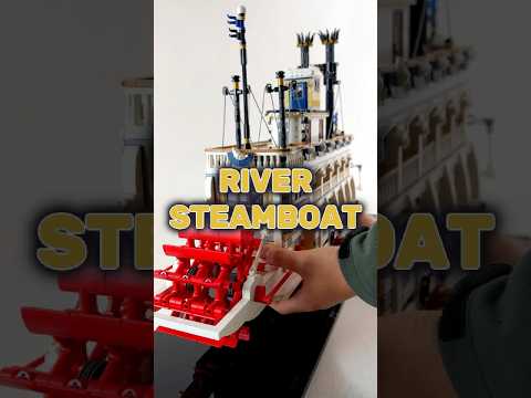 Display Case for LEGO 21356 Ideas River Steamboat