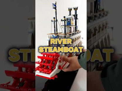 Display Case for LEGO 21356 Ideas River Steamboat